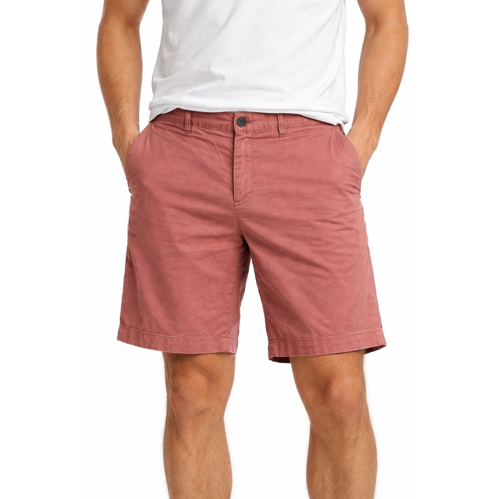 Theory Mens Zaine S Patton Shorts 31 Dusty Rose Pink‎ Red Cotton Chino J0374202
